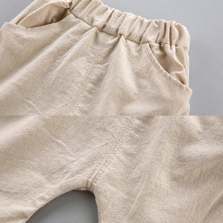 Summer Kids Leather Label Bear Shirt Short Sleeve Two-piece Suit