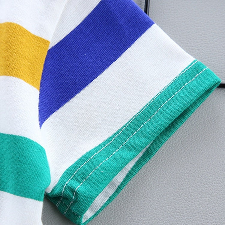 Summer Two-piece Baby Suspenders Suit Striped Short-sleeved Summer Dress