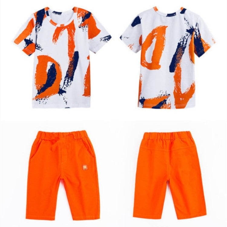 Summer Childrens Fashion Suit Short-sleeved Casual Pants Sportswear