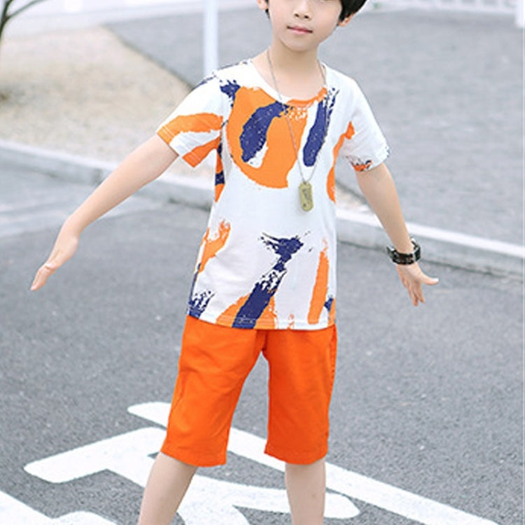 Summer Childrens Fashion Suit Short-sleeved Casual Pants Sportswear