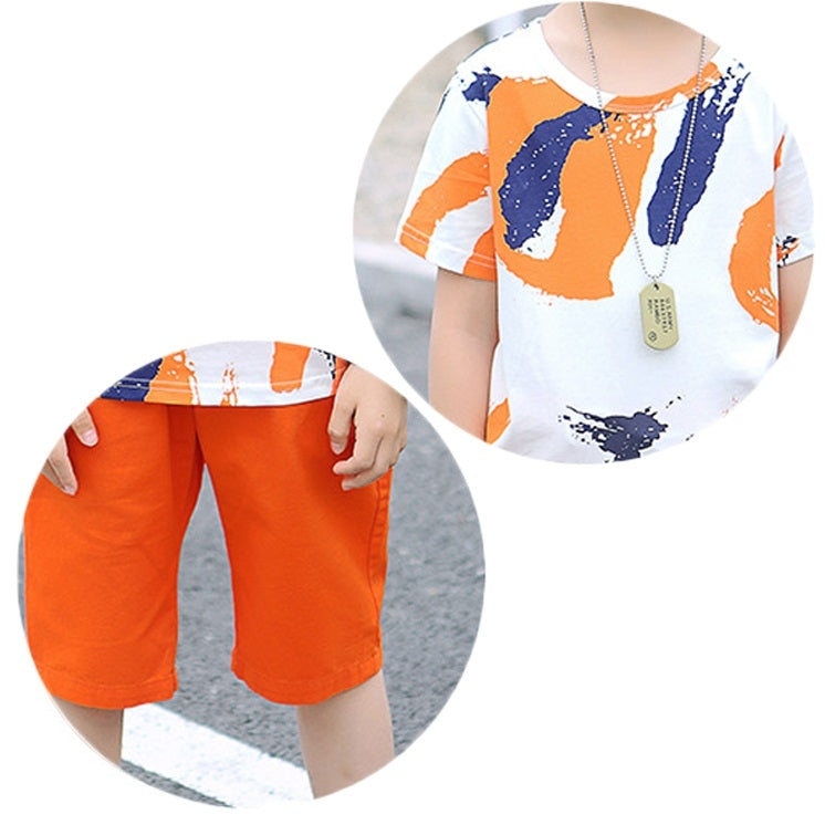 Summer Childrens Fashion Suit Short-sleeved Casual Pants Sportswear
