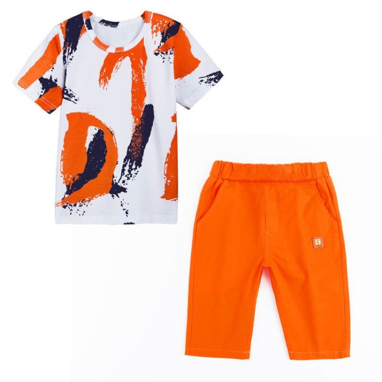 Summer Childrens Fashion Suit Short-sleeved Casual Pants Sportswear