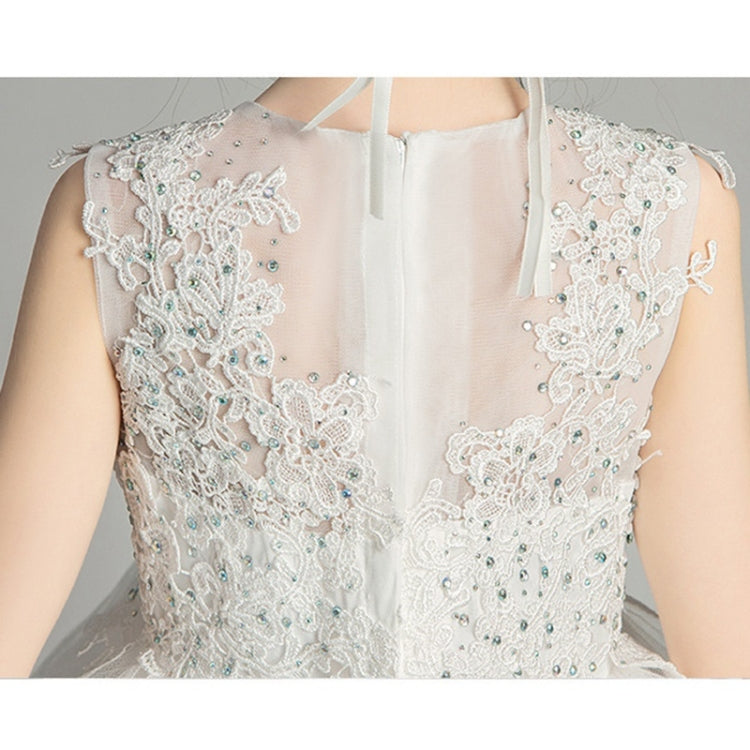 Sleeveless Long Lace Princess Dress Pettiskirt Performance Formal Dress for Girls