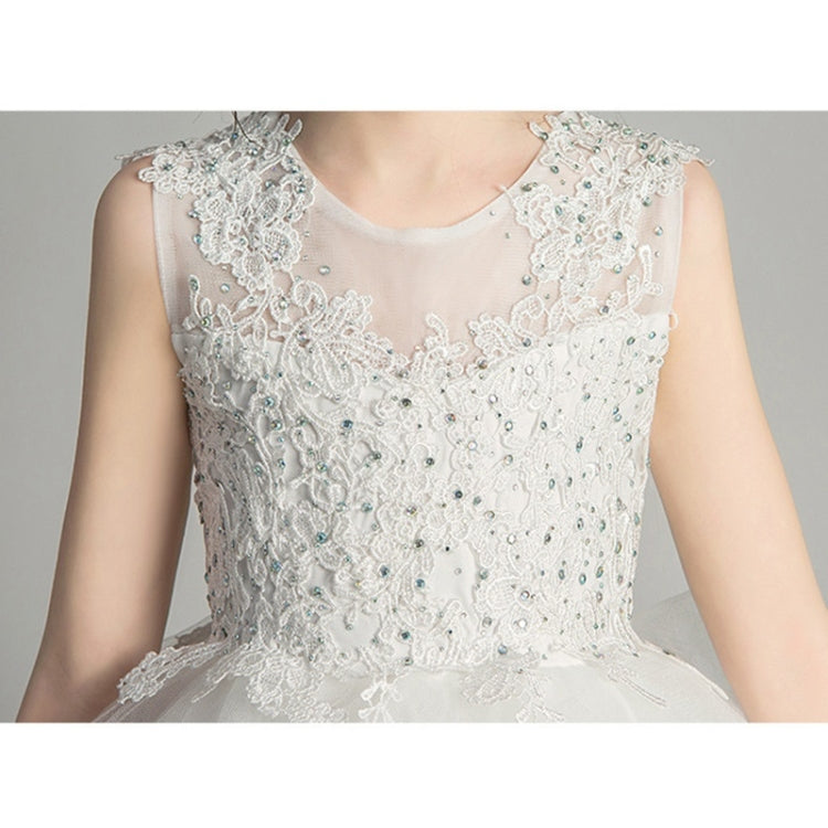 Sleeveless Short Lace Princess Dress Pettiskirt Performance Formal Dress for Girls