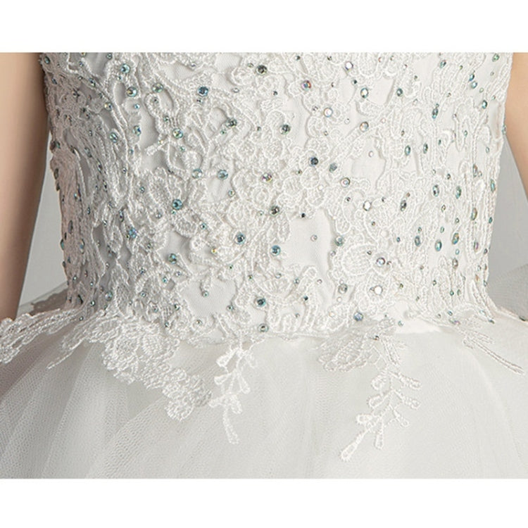 Sleeveless Short Lace Princess Dress Pettiskirt Performance Formal Dress for Girls